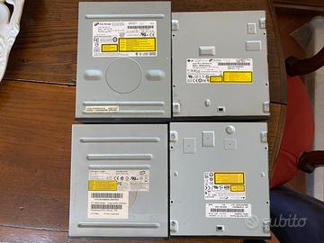 Lotto 4 Masterizzatori DVD usati