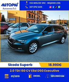 Skoda Superb 2.0 TDI 150 CV E6d DSG Executive
