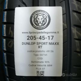 2 GOMME 205 45 17 DUNLOP A49136