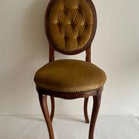 Sedia poltroncina Stile Classico in legno massello