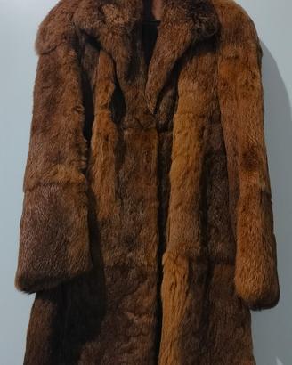 Pelliccia in lapin color miele taglia 50 