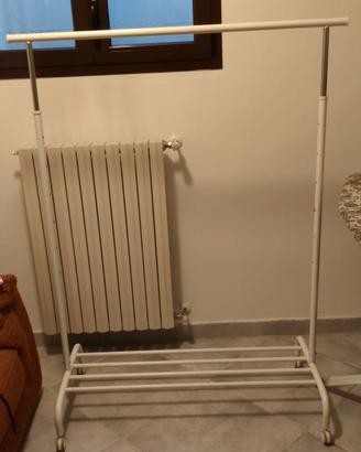 Ikea RIGGA Stand Appendiabiti bianco