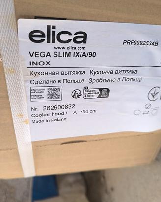 Cappa Elica Vega Slim IX/A/90