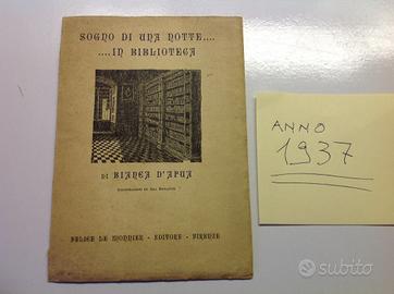 Sogno di una notte in biblioteca di B. D'Apua 1937