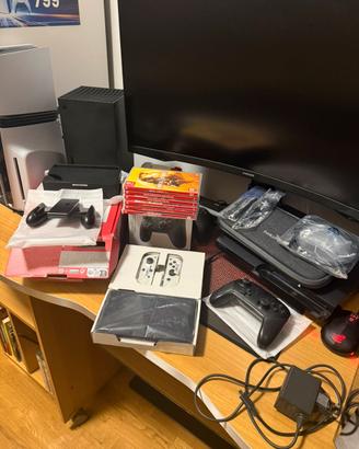 Nintendo switch oled accessori e giochi