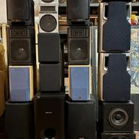 blocco 27 casse per mini impianti e pc