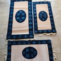 Tris Tappeti Atlas Halilari Lana Pettinata NUOVI.