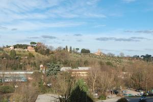 Letto matrimoniale in stanza singola panoramica