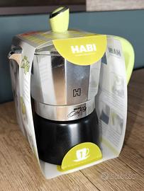 Caffettiera moka 1 tazza Habi Gran Caffè nuova