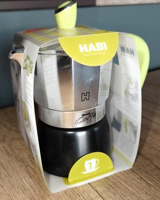 Caffettiera moka 1 tazza Habi Gran Caffè nuova