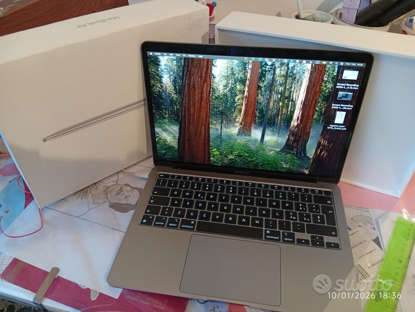 MacBook Air M1 13" – 8GB/256GB – Scatola e accesso