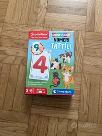 Gioco Numeri tattili Montessori