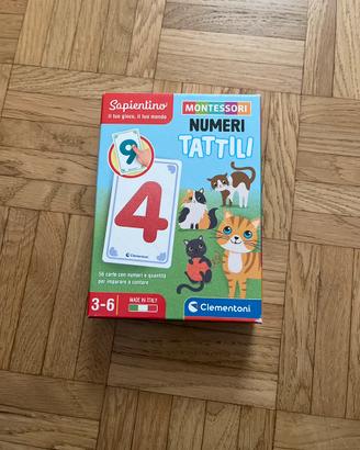 Gioco Numeri tattili Montessori