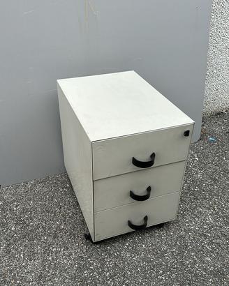 Cassettiera a 3 cassetti bianca