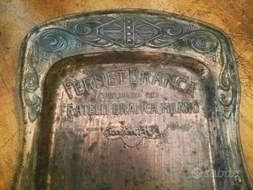 PUBBLICITARIO ANTICO VASSOIO DESIGN FERNET BRANCA