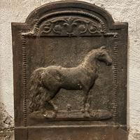 Piastra camino in ghisa come nuova