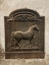 Piastra camino in ghisa come nuova