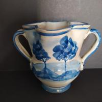 Maiolica bianca e blu