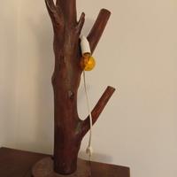 lampada di legno fatta a mano 