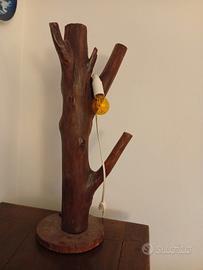lampada di legno fatta a mano 