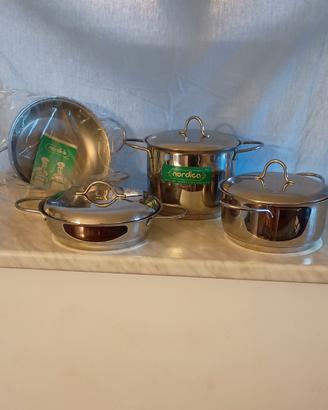 batteria pentole INOXRIV  Nordica 