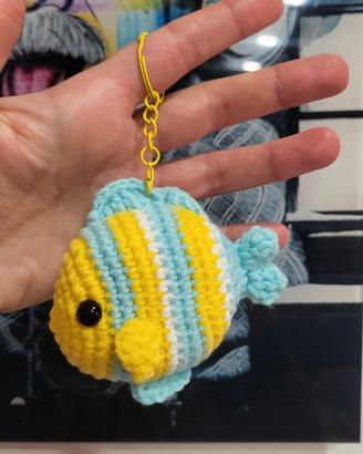 Portachiavi Pesciolino Tropicale 🐠 uncinetto