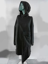 oversize felpa asimmetrica techwear top L