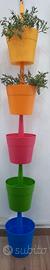 Set 5 vasi per piante raimbow