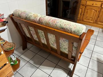 Divano 2 posti in legno