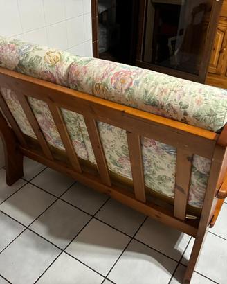 Divano 2 posti in legno