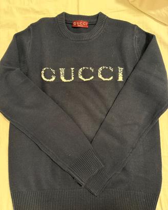 Maglione gucci 100% lana blu
