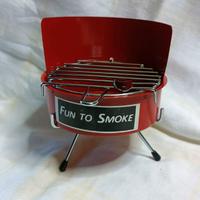 Posacenere Metallo Barbecue Rosso