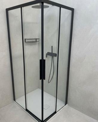 Box doccia scorrevole 100x80 nero