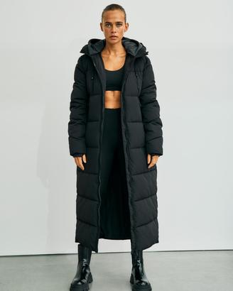 Maxi Piumino Lungo Taglia S Colore Nero