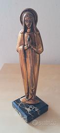 Statuetta devozionale Madonna in bronzo