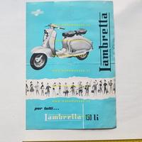 Innocenti Lambretta 150 Li 1958 depliant scooter