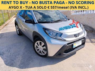 TOYOTA AYGO X – NOLEGGIO A RISCATTO SENZA BUSTA PA