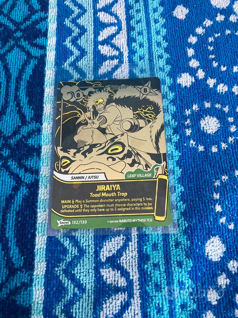 Naruto mythos tcg secret rare Jiraiya card - Collezionismo In