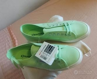 Superga 2750 green lt tg 42 NUOVE