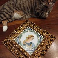 cornice Vintage con dipinto 