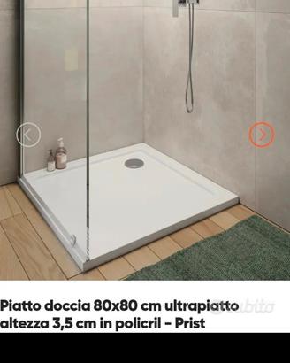 Piatto doccia 80x80 in policril – nuovo imballato
