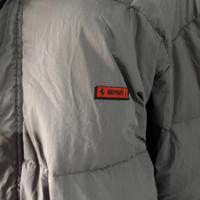 Piumino Ferrari vintage bomber grigio vera piuma L