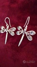 Pendenti Libellula Arg.925 Quarzo Rutilato