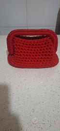 Borsa clutch colore rosso 