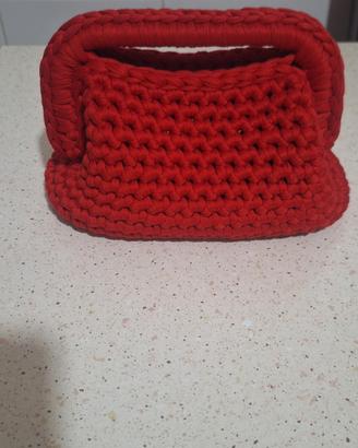 Borsa clutch colore rosso 