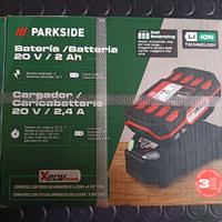 Batteria Parkside X 20V Team 2 Ah + caricabatterie