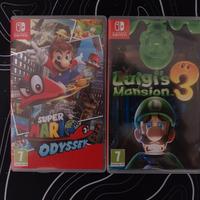 Luigi's mansion 3 e Super mario odyssey