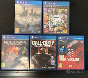 Lotto 5 giochi PS4