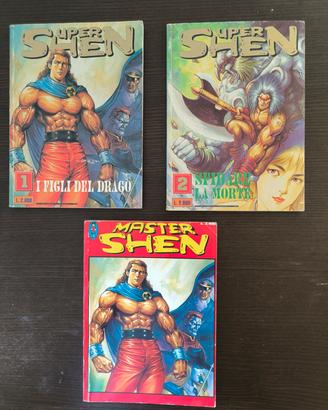 Lotto 3 Fumetti Vintage: Super Shen 1 e 2 + Master