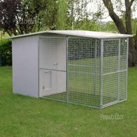 Recinto Box per cani mod. Modulare con tettoia